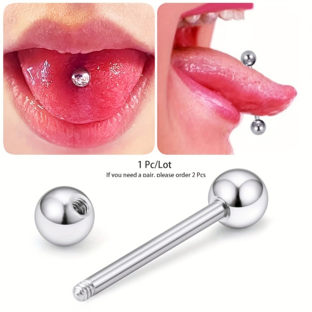 Body Jewelry Brands - 스테인레스 스틸 바벨 막대 혀 Frenulum