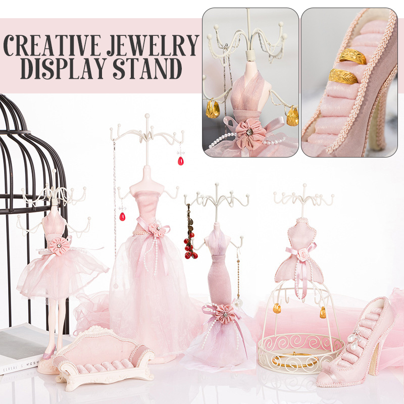 Body Jewelry Holder - 세련된 가운 마네킹 디스플레이 랙, 쥬얼리