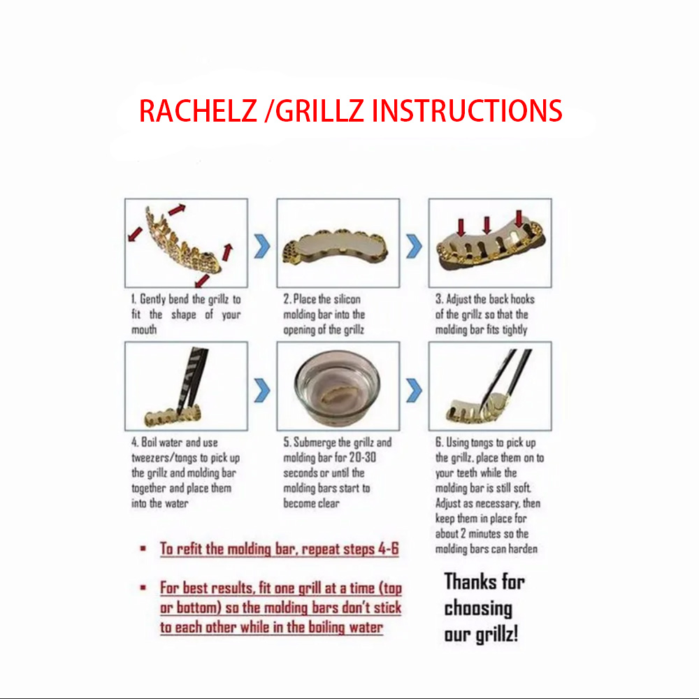 RACHELZ 힙합 검은 송곳니 치아 Grillz 14 - Body Jewelry Gold Plated 리뷰 및 가격