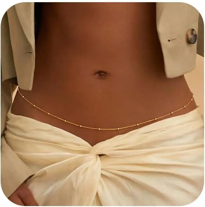 여성용 조절 가능한 비키니 바디 주얼리, 여성용 골드  - Body Jewelry Gold Plated 리뷰 및 가격