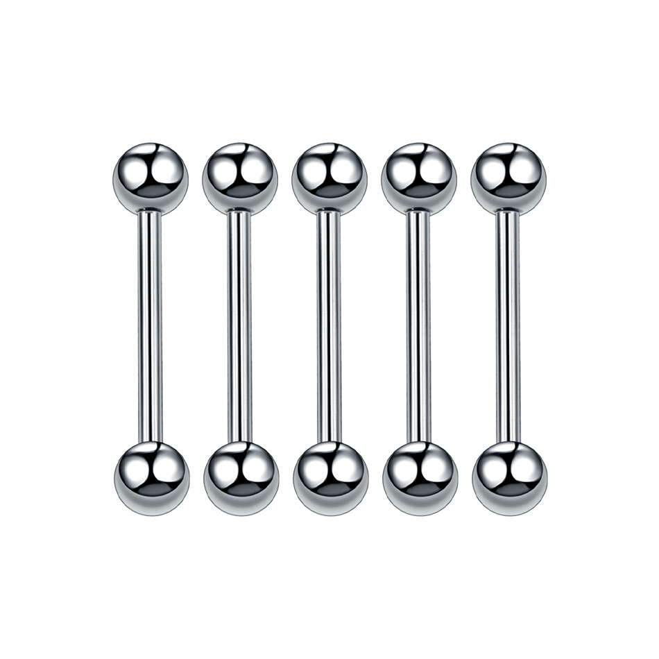 티타늄 외부 스레드 혀 나선 피어싱, 긴 산업 바벨 링 - Body Jewelry Nipple Rings 리뷰 및 가격