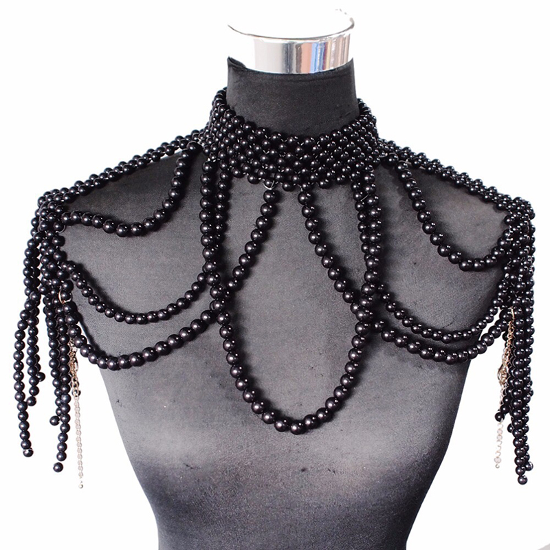 세련된 진주 숄더 체인 주얼리, 유명 브랜드 디자인,  - Body Jewelry Brands 리뷰 및 가격