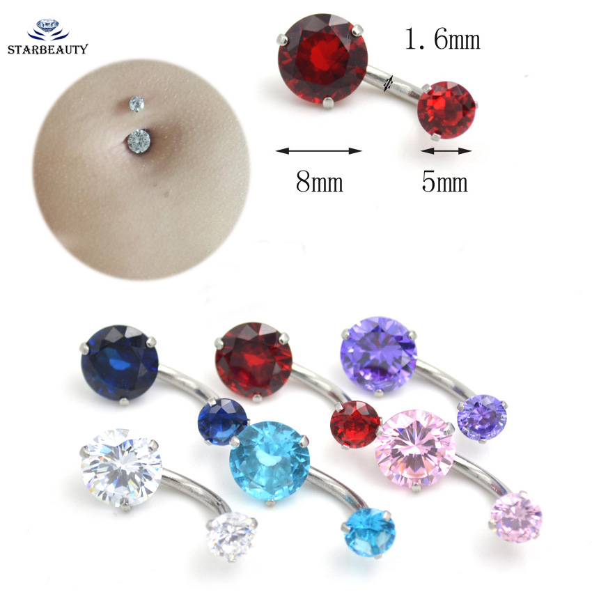 새로운 브랜드 AAA 지르콘 보석 스타일 배꼽 링, 바 - Body Jewelry Brands 리뷰 및 가격