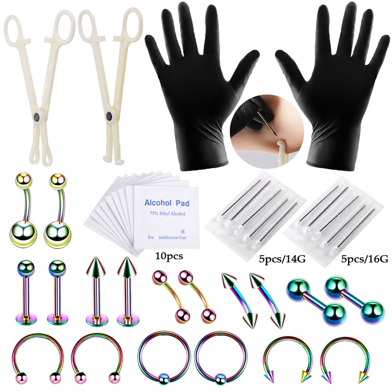 바디 피어싱 도구 키트, 바늘 클램프 장갑 펜치, 젖꼭 - Body Jewelry Nipple Rings 리뷰 및 가격