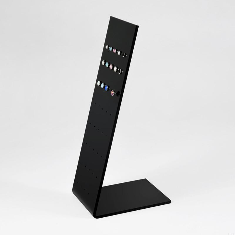블랙 프리미엄 L 모양의 아크릴 주얼리 쇼케이스 스탠드 - Body Jewelry Holder 리뷰 및 가격