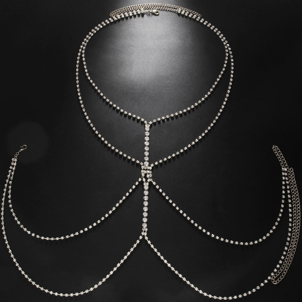 금은 도금 합금 라운드 투명 라인스톤 멀티 레이어 바디 - Body Jewelry Gold Plated 리뷰 및 가격