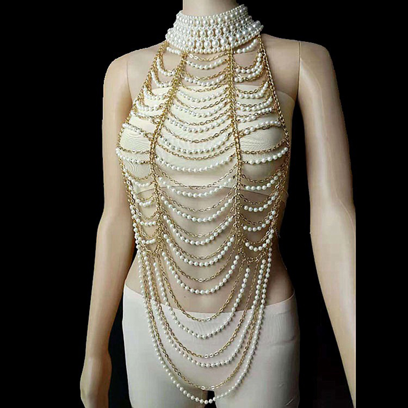 빈티지 멀티 레이어 진주 목걸이 브랜드 Desig 진주 - Body Jewelry Brands 리뷰 및 가격