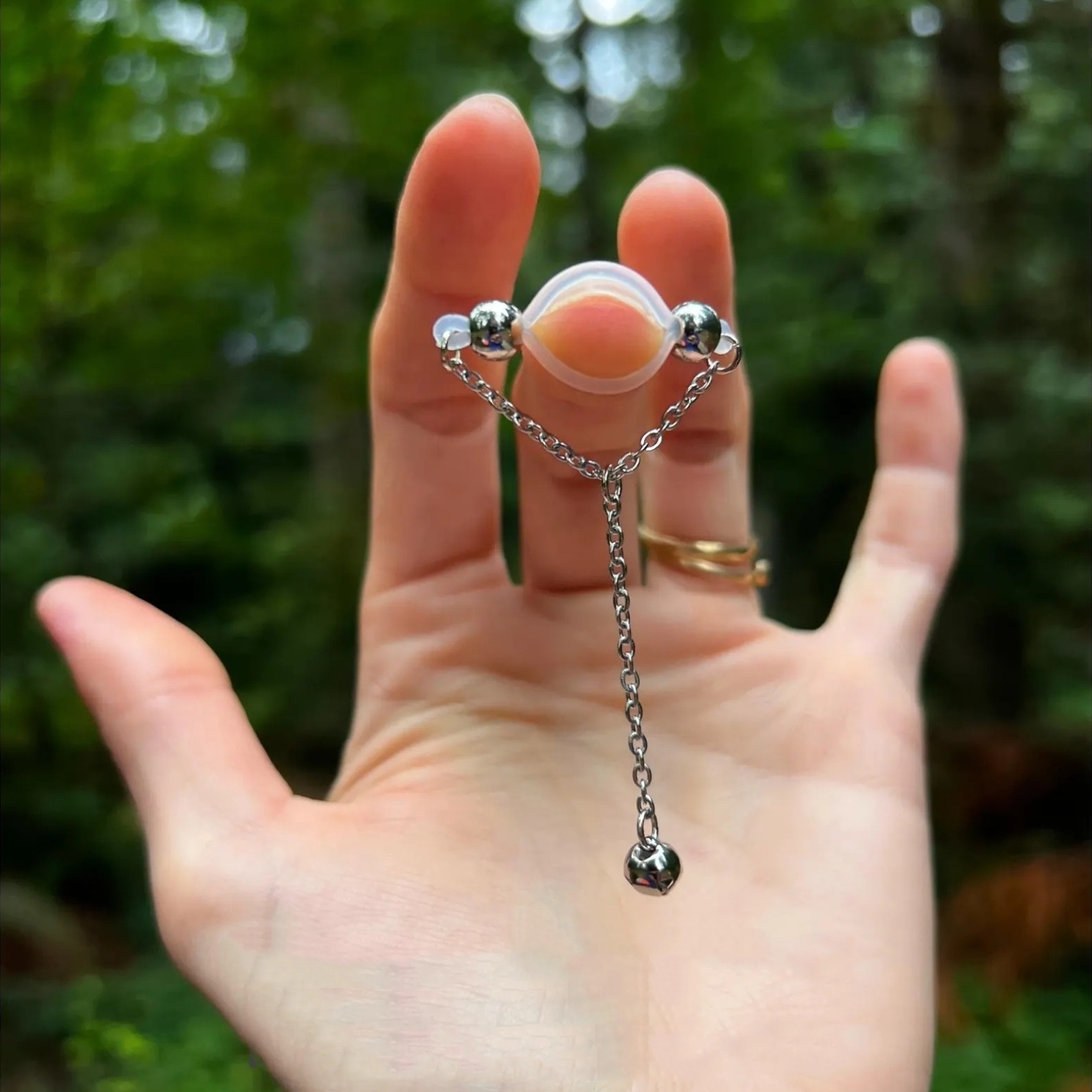 조절 가능한 가짜 유두 링 1쌍 - 반짝이는 장식이 있 - Body Jewelry Nipple Rings 리뷰 및 가격