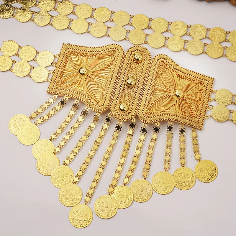 쿠르디쉬 럭셔리 웨딩 쥬얼리 골드 도금 체인 벨트, 신 - Body Jewelry Gold Plated 리뷰 및 가격