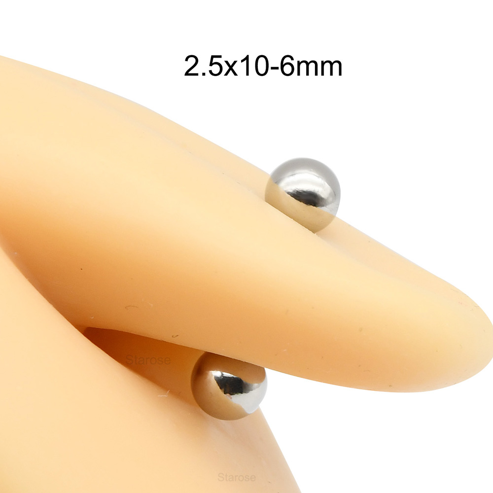 스테인레스 스틸 스트레이트 바벨 피어싱 니플 링, 대형 - Body Jewelry Nipple Rings 리뷰 및 가격