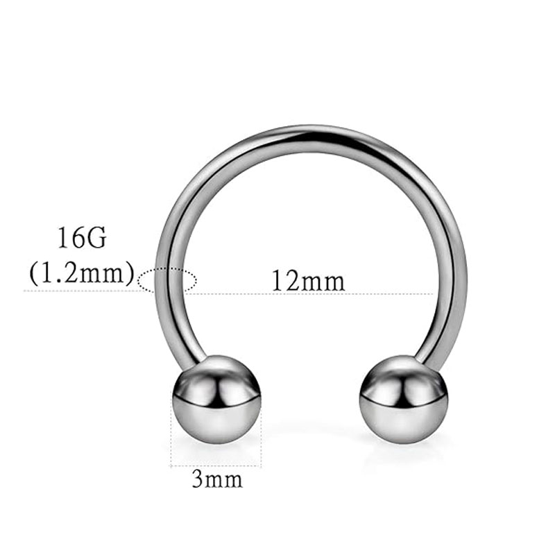 티타늄 말굽 셉텀 링 코 링, 후프 헬릭스 데이스 연골 - Body Jewelry Nipple Rings 리뷰 및 가격