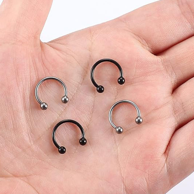 티타늄 말굽 셉텀 링 코 링, 후프 헬릭스 데이스 연골 - Body Jewelry Nipple Rings 리뷰 및 가격