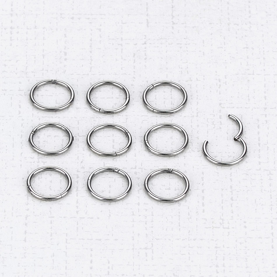 1PC G23 티타늄 힌지 세그먼트 링 코 링 피어싱  - Body Jewelry Nipple Rings 리뷰 및 가격