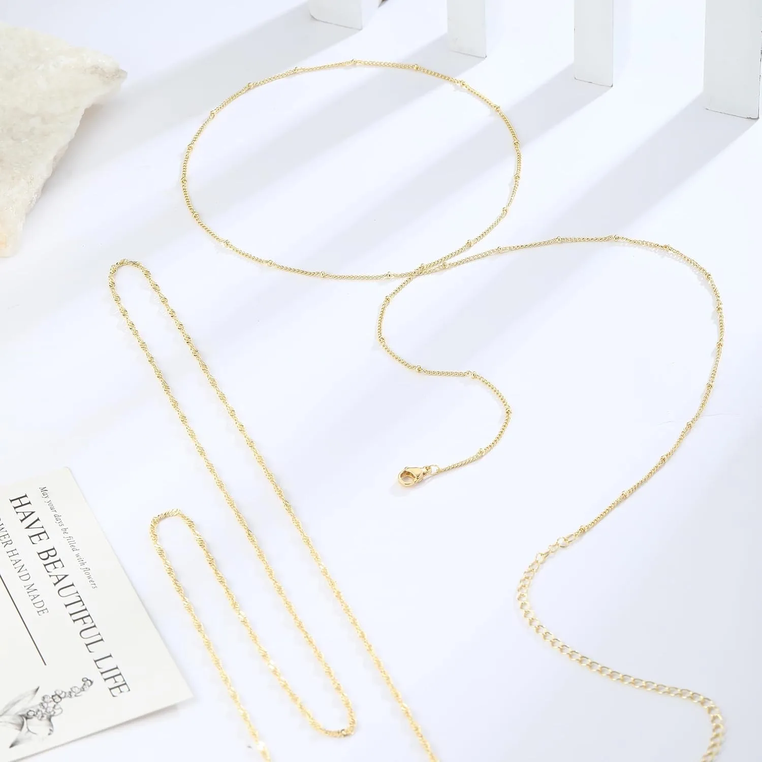 14k 금도금 26-33인치 조절 가능한 허리 비즈 체 - Body Jewelry Gold Plated 리뷰 및 가격