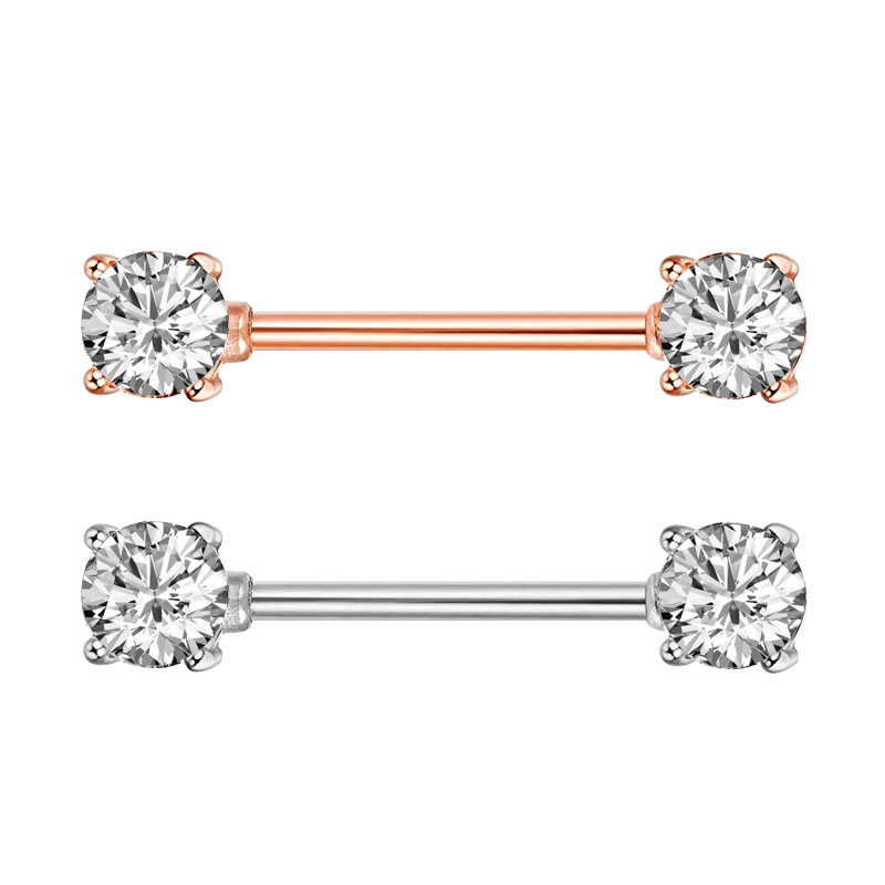 패션 고품질 지르콘 젖꼭지 피어싱 섹시한 바, 316L - Body Jewelry Nipple Rings 리뷰 및 가격