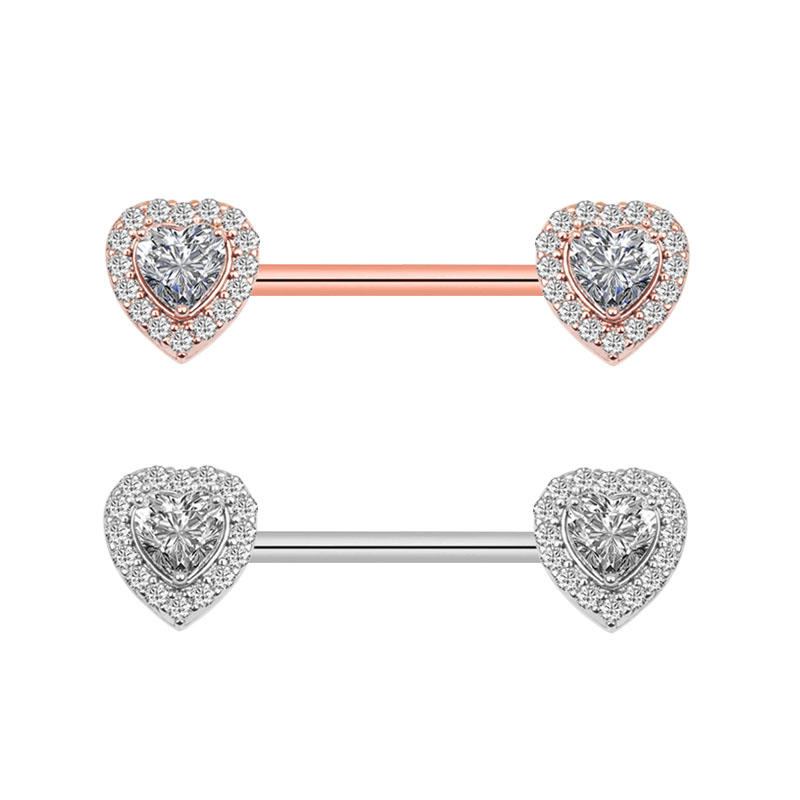 패션 고품질 지르콘 젖꼭지 피어싱 섹시한 바, 316L - Body Jewelry Nipple Rings 리뷰 및 가격